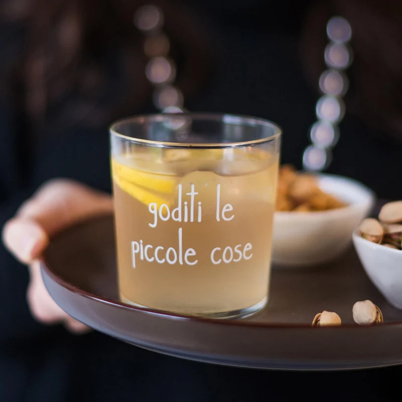 Set 6 bicchieri Goditi le piccole cose