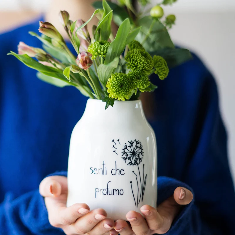 Vaso Portafiori in gres Senti che profumo