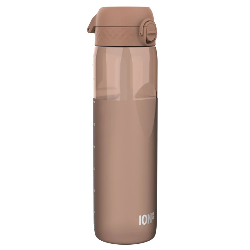 Leak Proof Water Bottle, Recyclon, Half-Cut, Mocha, 34oz