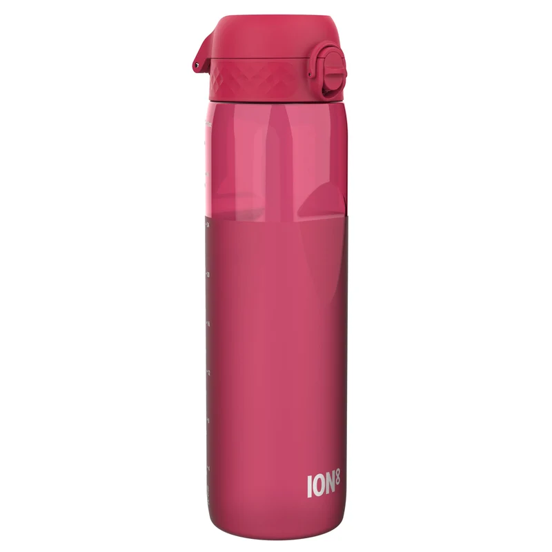 Leak Proof Water Bottle, Recyclon, Half-Cut, Magenta, 34oz