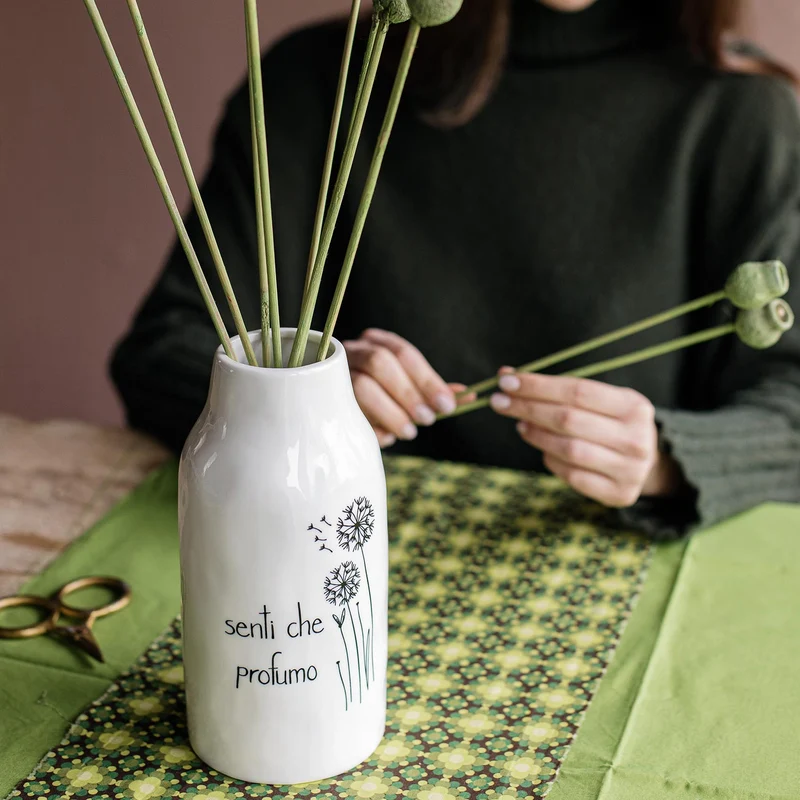 Vaso Portafiori in gres Senti che profumo
