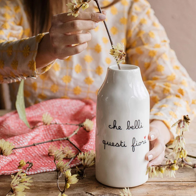 Vaso Portafiori in gres Che belli questi fiori