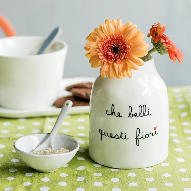 Vaso Portafiori in gres Che belli questi fiori