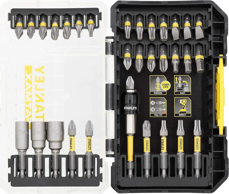 Stanley STA88557-XJ – Set Inserti per avvitatura in cassetta T-stak