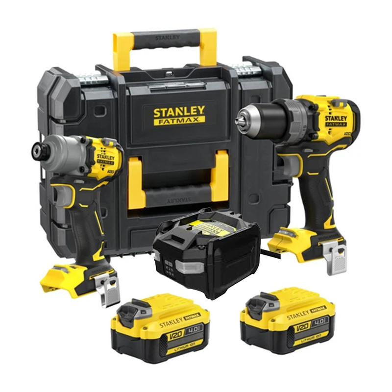 Stanley SFMCK211M2T-QW - Kit Trapano Avvitatore 18V + Avvitatore Impulsi in valigetta - 2 x 4Ah