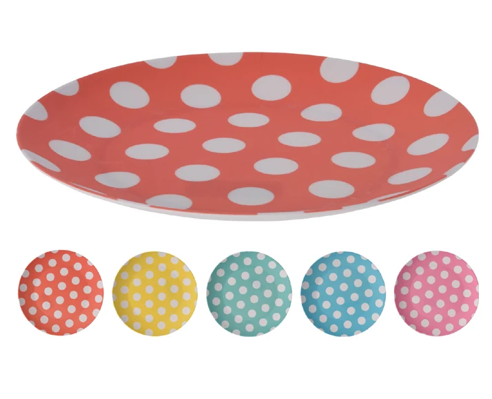 Piatto Melamina 25 cm Pois