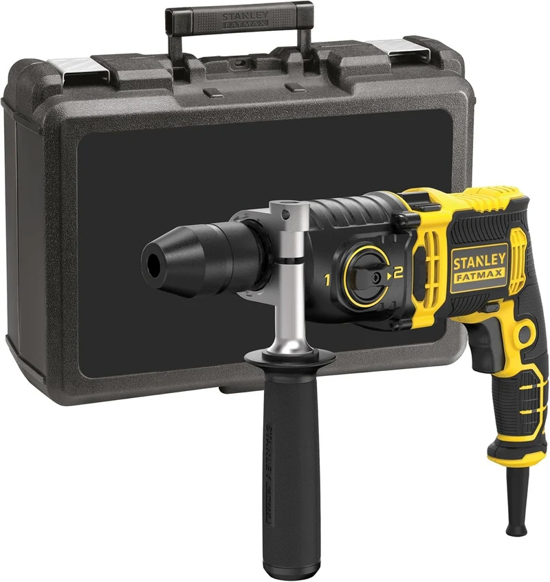 Stanley FMEH850K-QS - Trapano elettrico a percussione FATMAX - 850W - 2 velocità