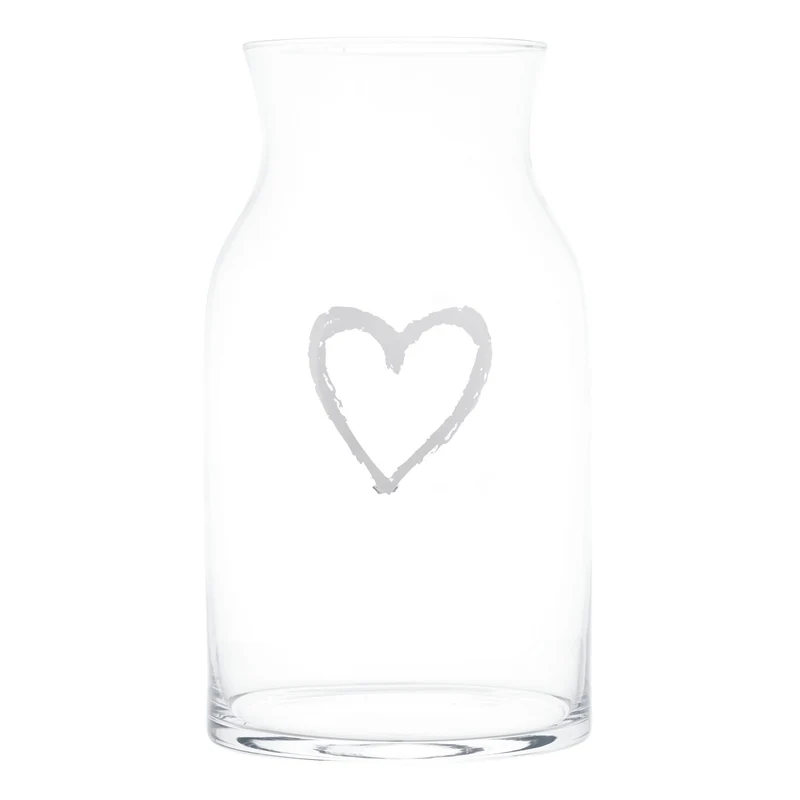 Vaso Portafiori decoro Cuore Graffiti