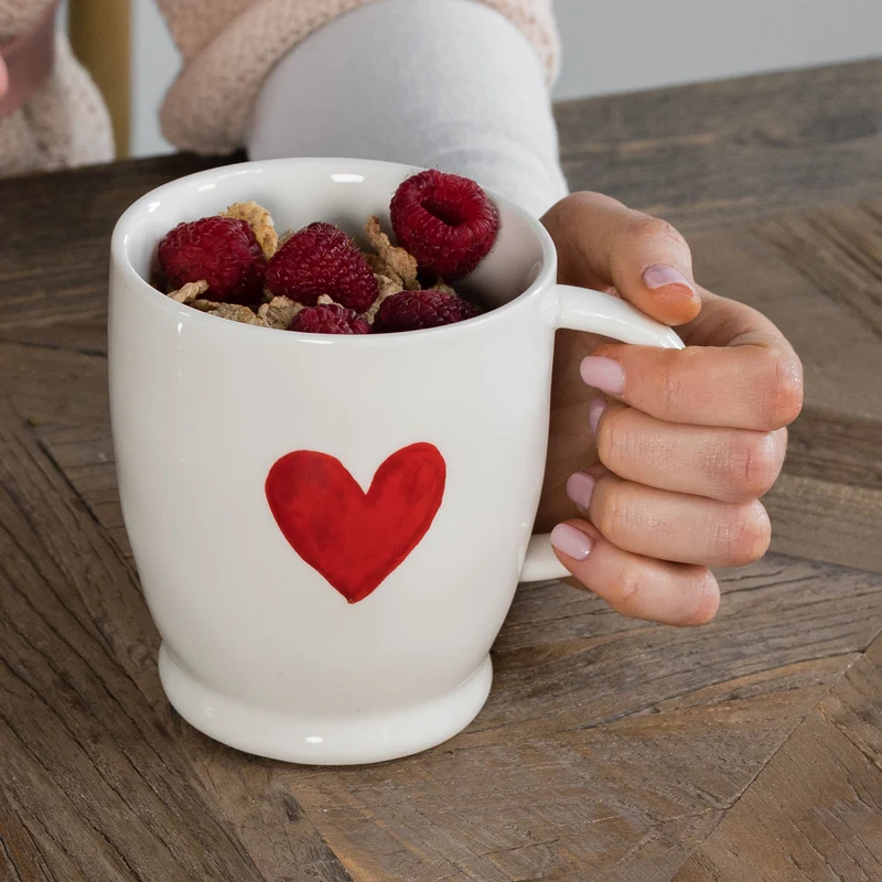 Mug bianca Cuore Rosso
