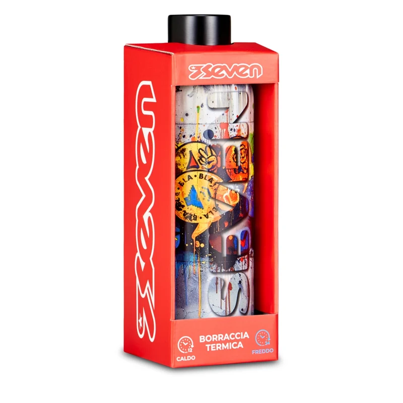 Borraccia Seven Write Down Arancio 500 ml