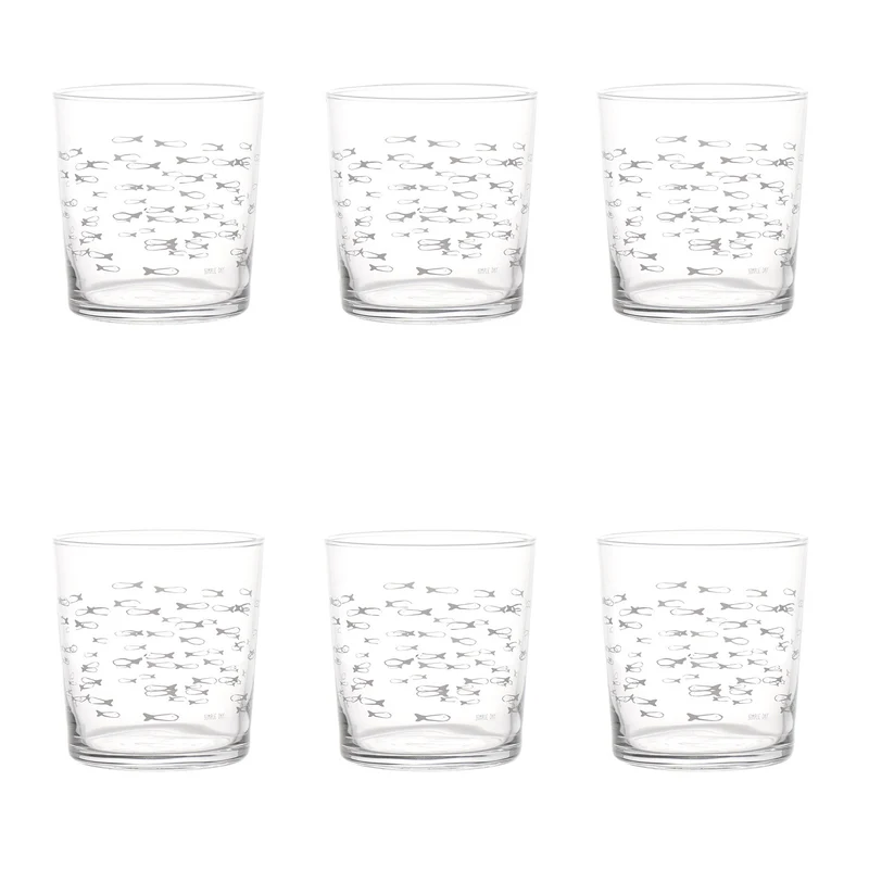 Set 6 Bicchieri Pesci