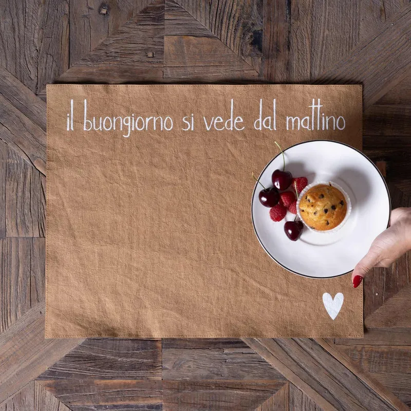 Tovaglietta Il buongiorno si vede dal mattino