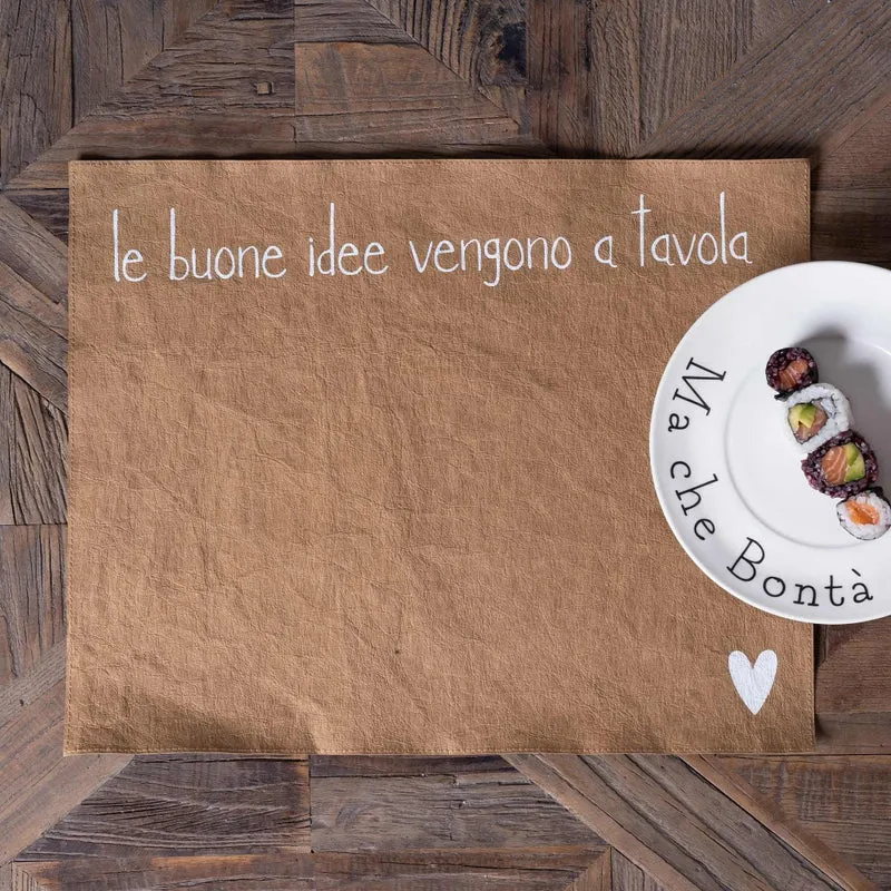 Tovaglietta Le buone idee vengono a tavola