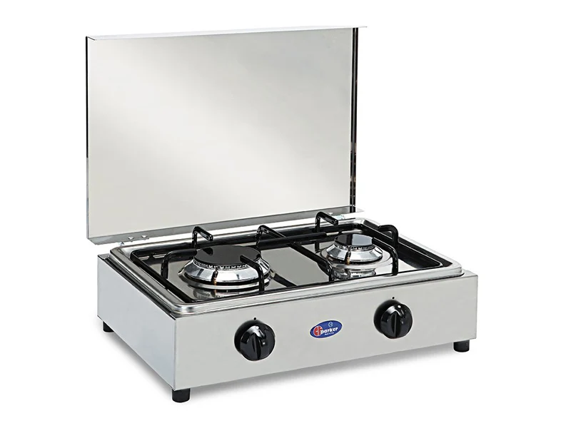 Fornello 2 Fuochi Inox