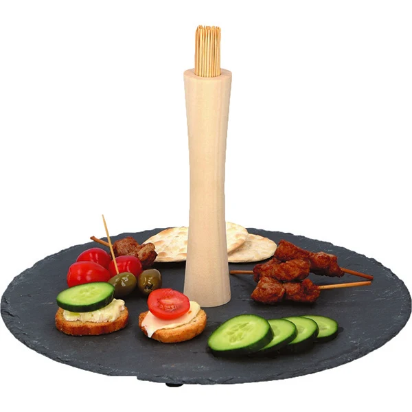 Set Aperitivo D30cm Ardesia/Bamboo