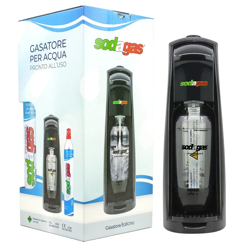 Gasatore Soda Gas Bollicino Nero