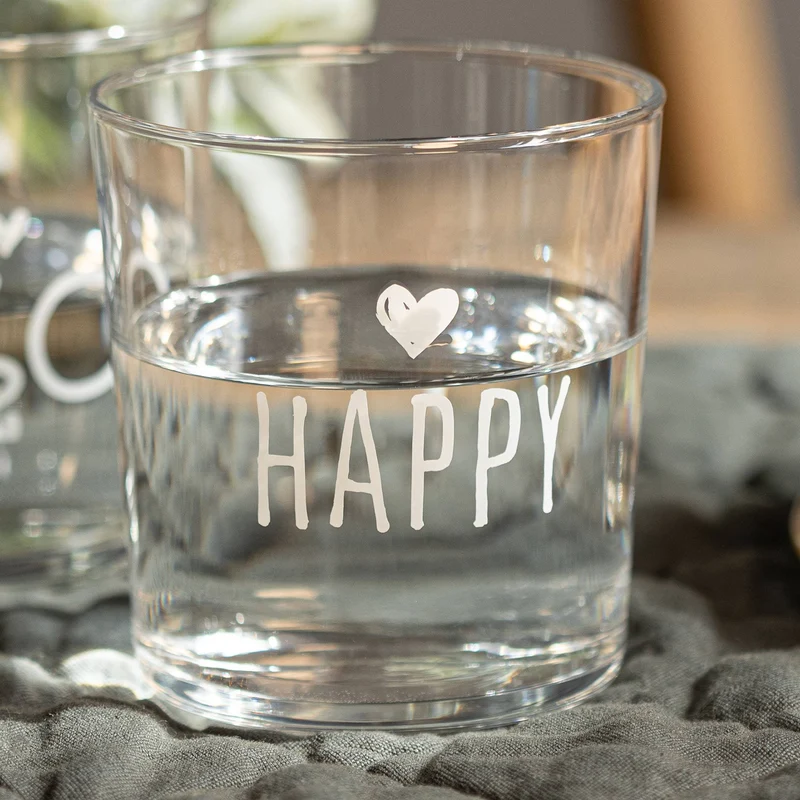 Set 6 Bicchieri acqua Happy