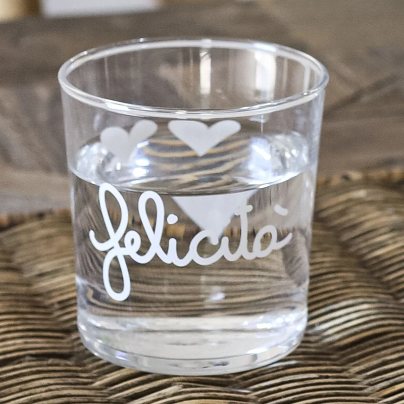 Set 6 Bicchieri acqua Felicità