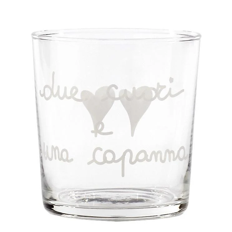 Set 6 Bicchieri acqua Due Cuori