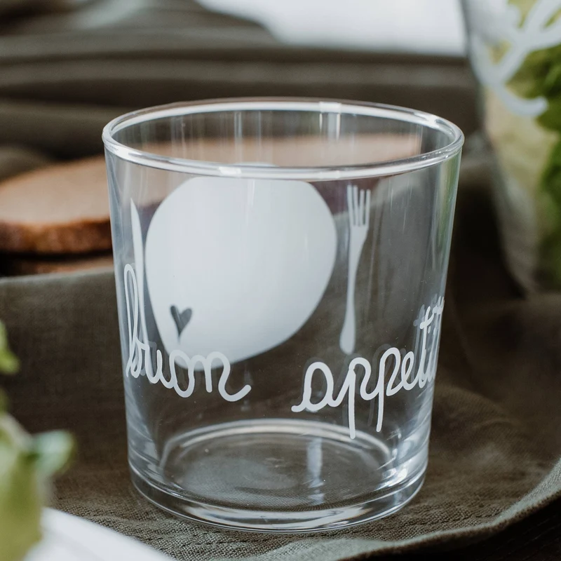 Set 6 Bicchieri acqua Buon Appetito