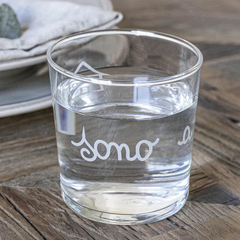 Set 6 Bicchieri acqua Sono a Casa