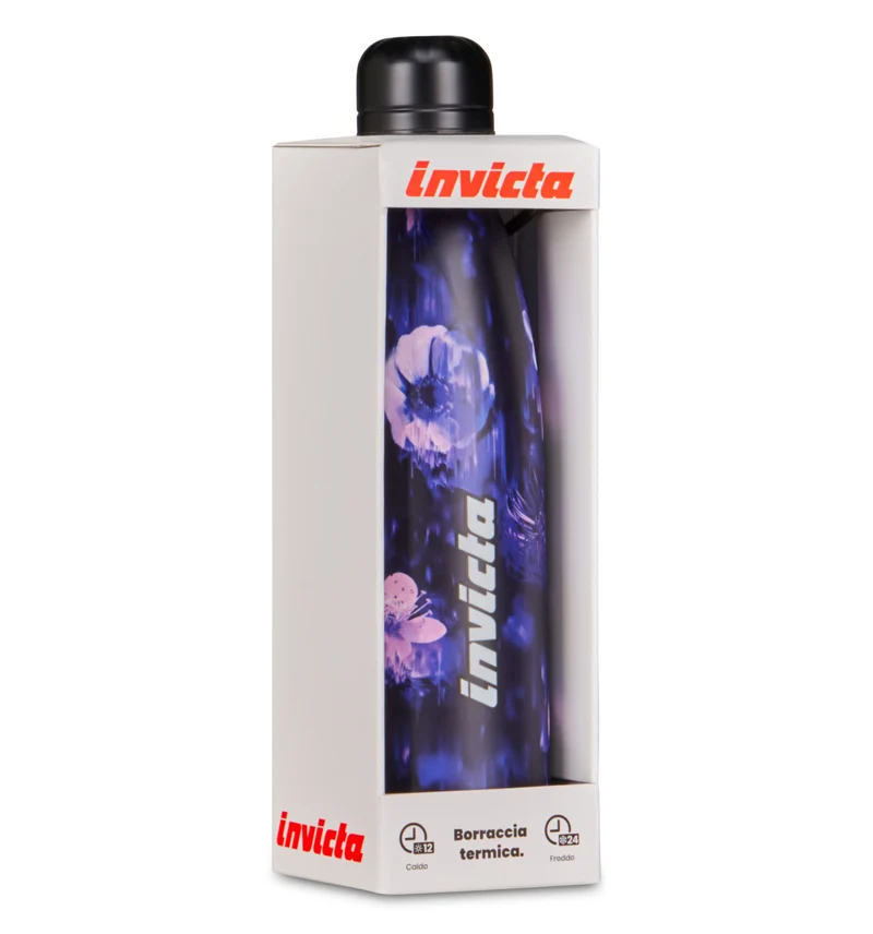 Borraccia Termica Invicta Fantasy in Acciaio Inox Digital Blossom 500 ml