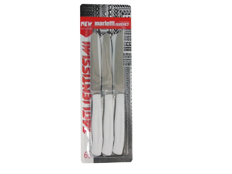 Coltelli Da Bistecca Set 6 Pezzi Bianco