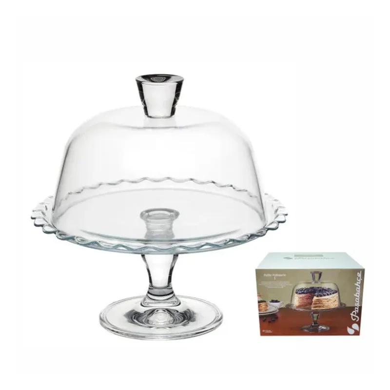 Alzata Vetro Patisserie 26cm Con Cupola