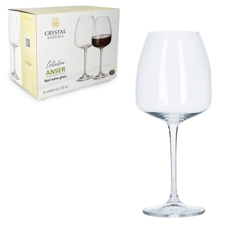 Calici Vino Anser 6 Pezzi 610 Ml