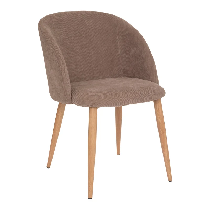 Sedia in Velluto Celeste Tortora 60 x 54 x 80 cm