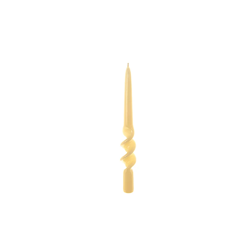 Candela Spirale Lucid Avorio H25cm