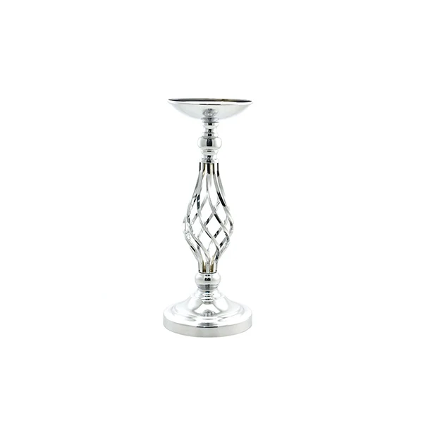 Elemento Di Arredo Natale Argento 16x16x40cm