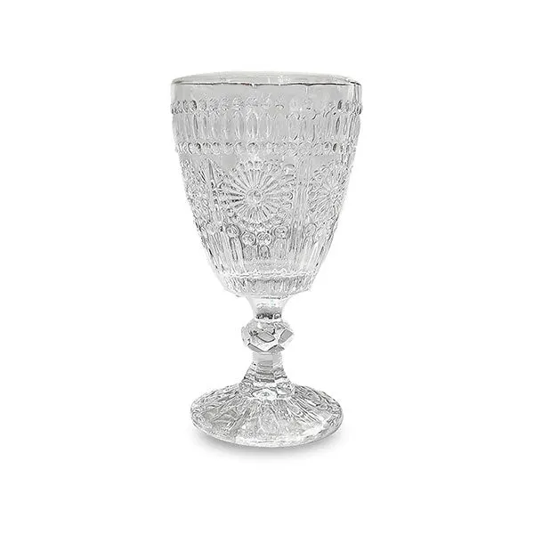 Calice Con Decoro In Rilievo Trasparente 250ml