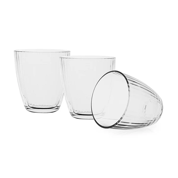 Set 3 Bicchieri Vetro Linea Trasparenti