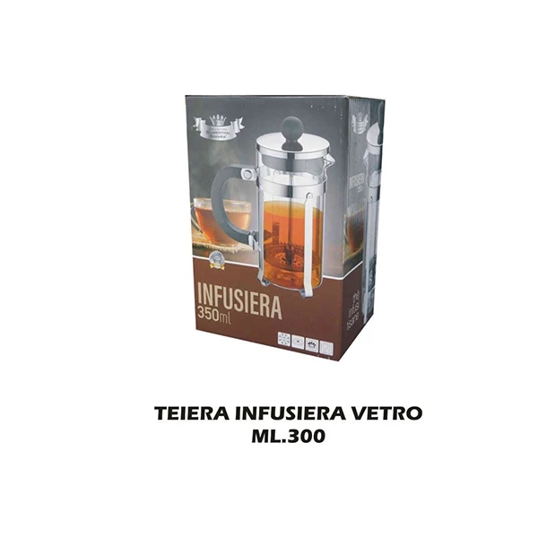 Tisaniera In Vetro E Acciaio 300ml
