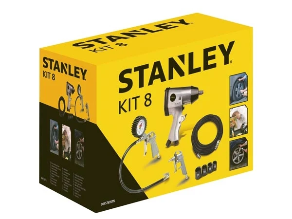 Kit pneumatico 8 pezzi Stanley 9045769STN smontaggio e gonfiaggio pneumatici