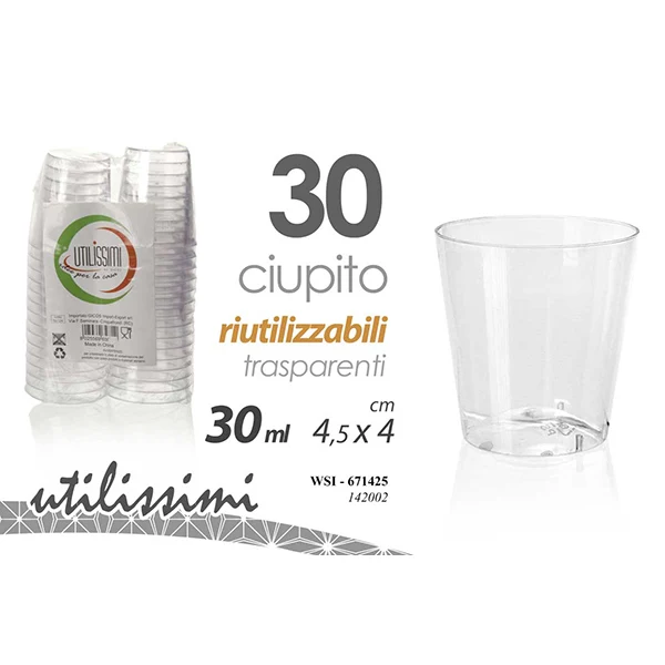 Bicchiere Ciupito 30ml 30pz 671425