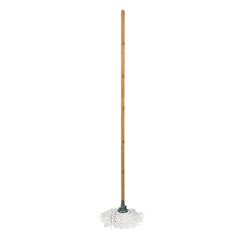 Mop con Frange in Cotone con Manico in Bambù