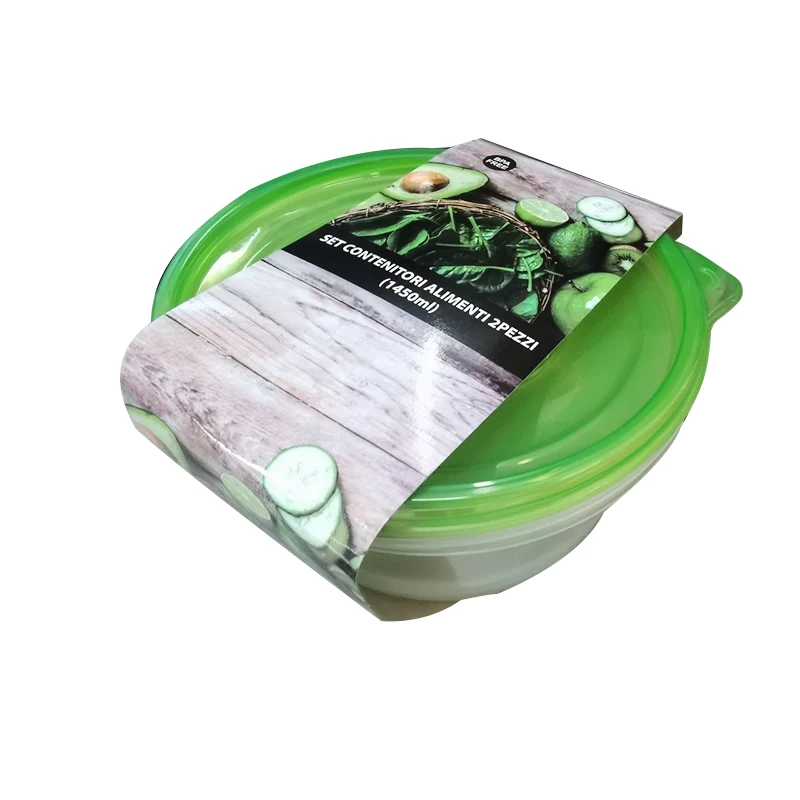 Contenitore Alimenti Tondi 2pezzi 1450ml