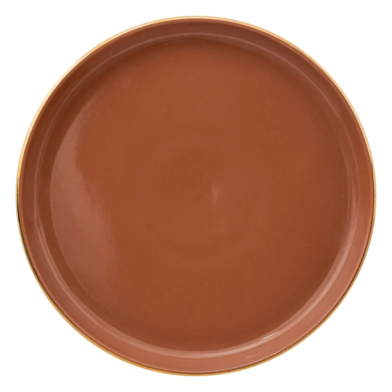 Piatto Piano in Ceramica Sublima Rosa 20 cm