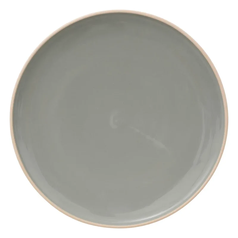 Piatto Piano in Ceramica Asma Verde 27 cm