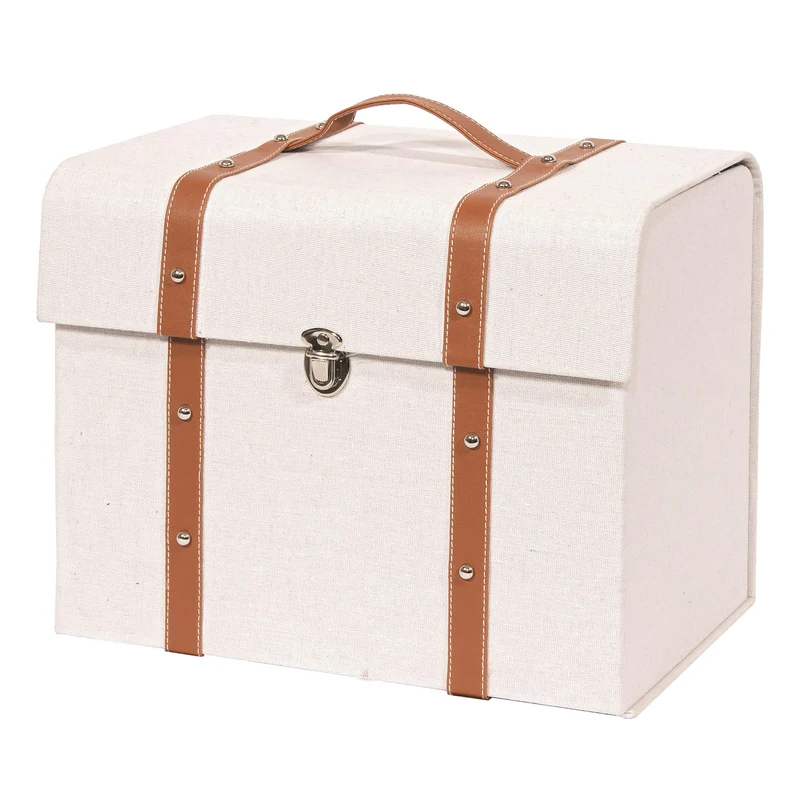 Baule Bianco 31 x 22 x 25 cm