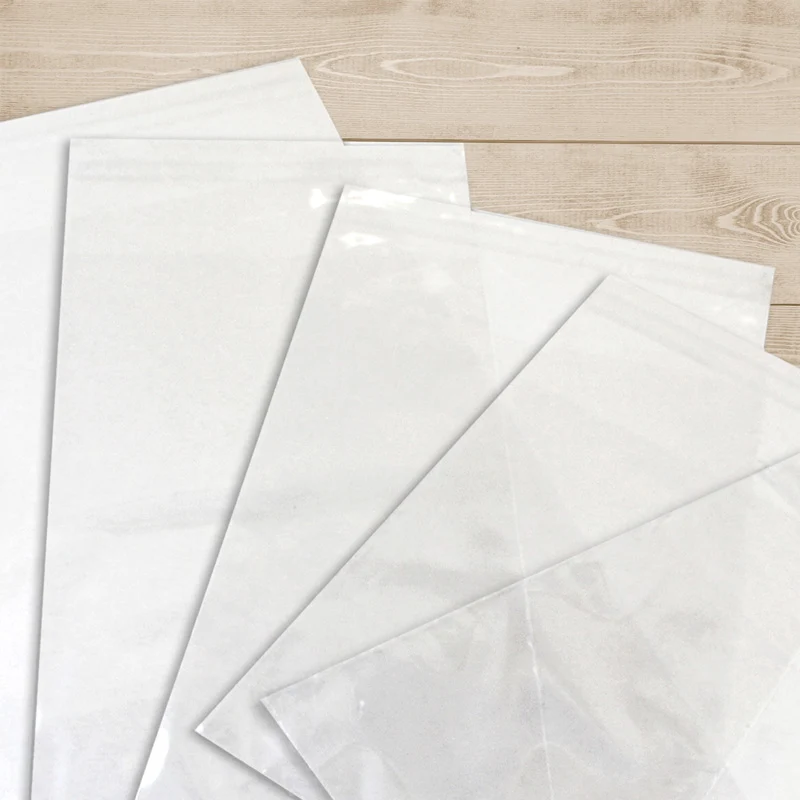 Sacchetto in PPL Trasparente con Patella 20 x 35 + 5 cm - 50 pezzi
