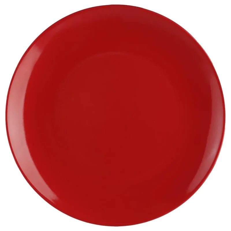 Piatto Piano in Ceramica Rosso 26 cm