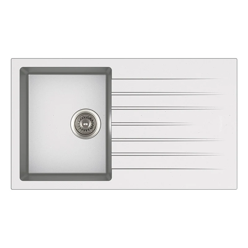 Lavello 86x50 Alluminio Granito 1v