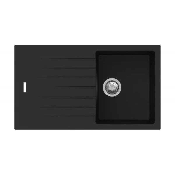 Lavello 86x50 Black 1 Vasca Apell