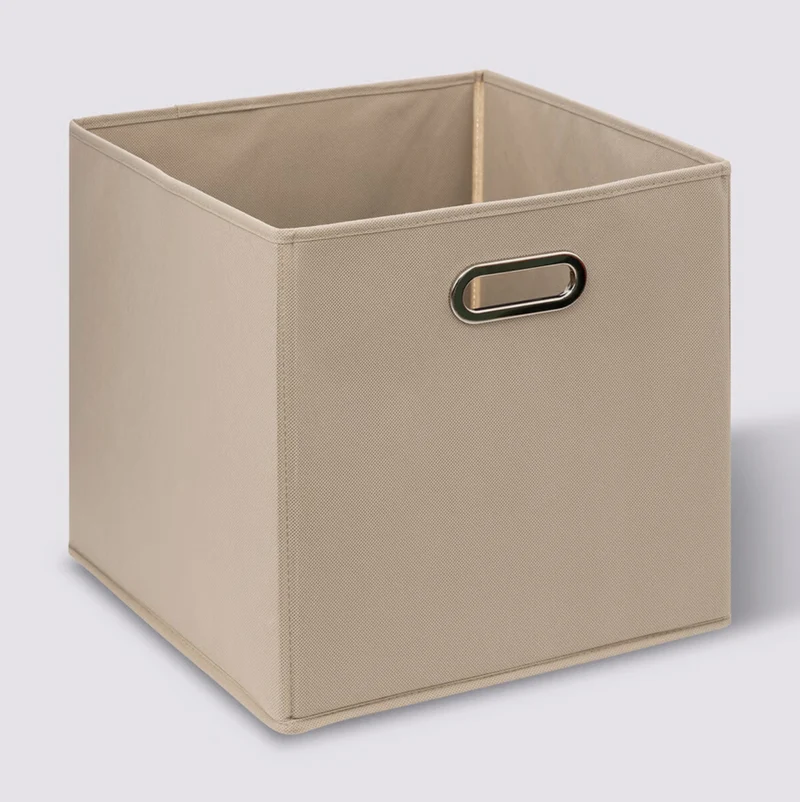 Contenitore Portaoggetti in Tessuto Lino 31 x 31 x 31 cm