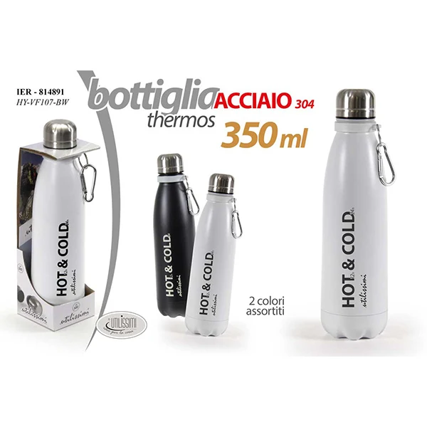 Bottiglia Termica 350ml Acciaio Assortita 814891