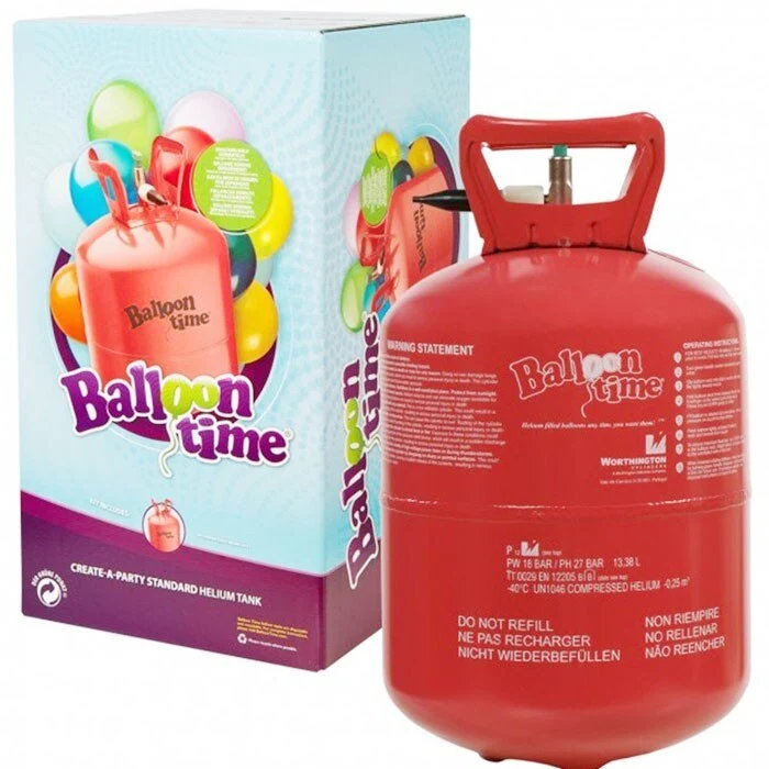 Bombola di elio usa e getta
