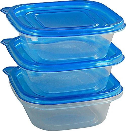 Contenitore Alimenti Quadrato 3 Pezzi 450 Ml